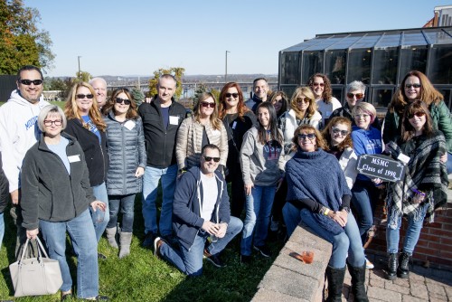 Class photo at Alumni Reunion Weekend