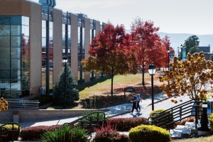 Fall scenic on campus.