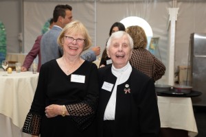 The Dominican Sisters of Hope were honored guests at last year’s Mount Saint Mary College gala. The next Gala will be on Thursday, October 1. ALT: Two women smile. 