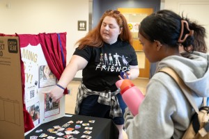 Students visit Mount Saint Mary College’s recent Involvement Fair. The Mount offers many student-run activities centered around academics, cultural awareness and advocacy, performance and activity, and community service
