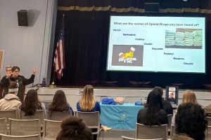 Mount Saint Mary College students recently learned how to use Naloxone, and anti-opioid overdose medicine. 