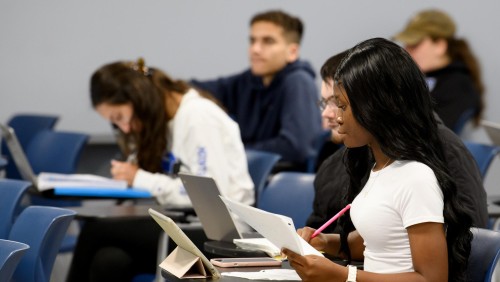 Students in class