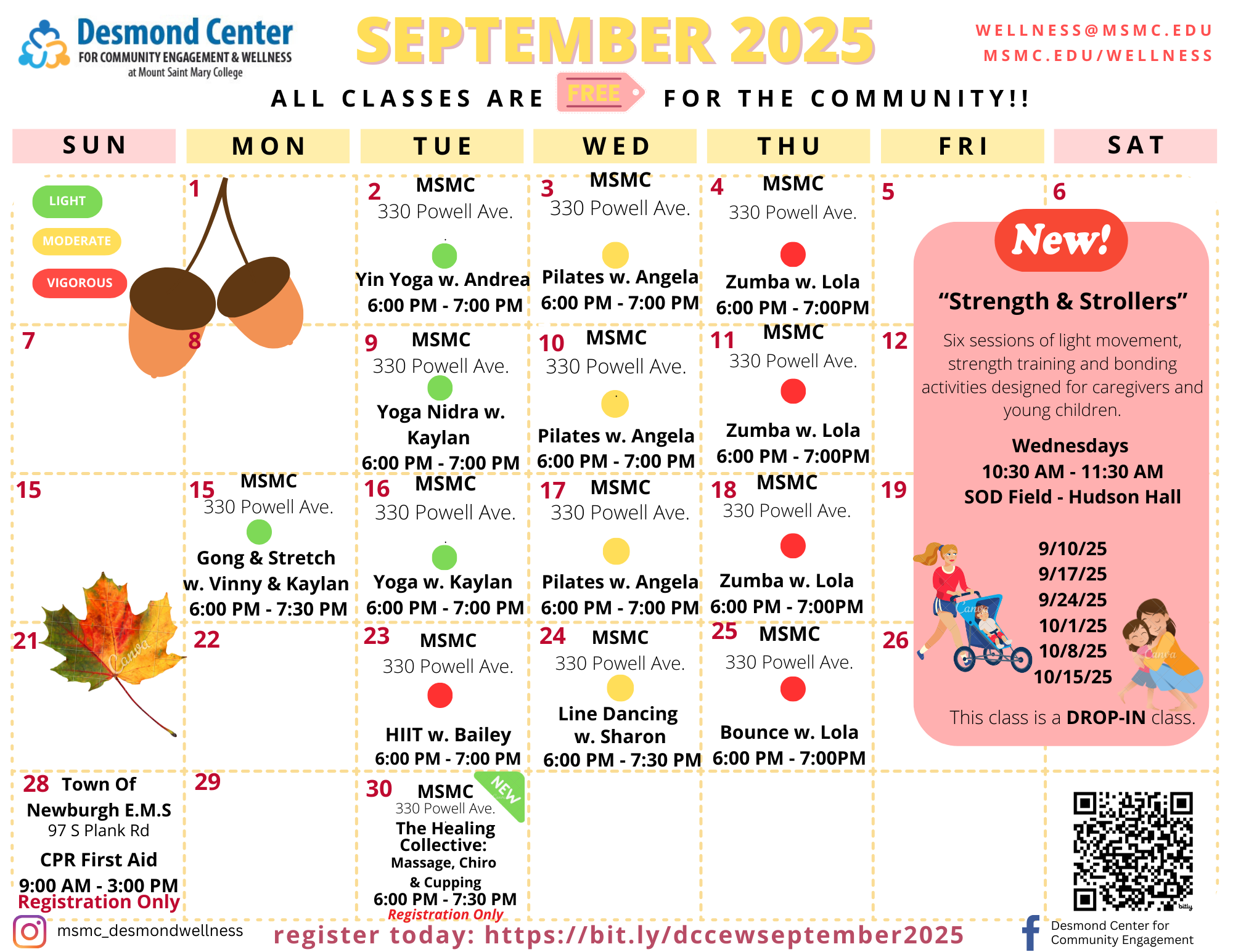 September calendar of events.